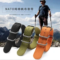 for zulu fabric military watchband for nato watch climbing sports wristband straps 20 22 24 26mm cotton canvas bracelet