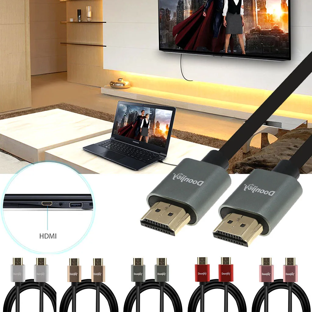 Hdmi кабель высокой четкости V2.0 1080p Ethernet 4k 60 hz Tv Lcd Led для Ps4 1 м Usb адаптер Аудио Видео