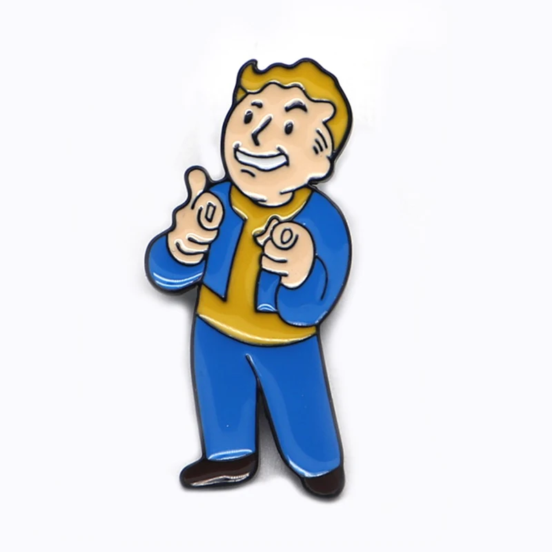 20 шт./лот Fallout Charisma Броши Geeky эмалированная булавка для мальчиков и девочек нагрудная булавка шляпа/булавки "Сумка" джинсовая брошь для куртки значок S116