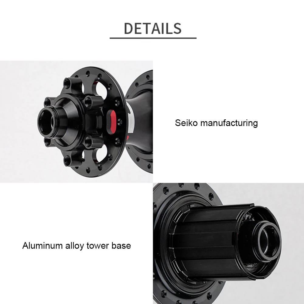 MTB Bicycle Hubs Sealed Bearing Mountain Bike Hubs Quick Release Set 32 Holes Disc Brake QR 4 Bearings 4 Pawls Bike Parts