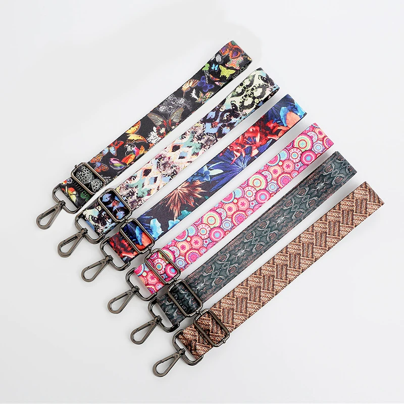 

Модный наплечный ремень с принтом в этническом стиле, Удобный прочный регулируемый наплечный ремень, цветной сменный ремешок для сумки, Лид...