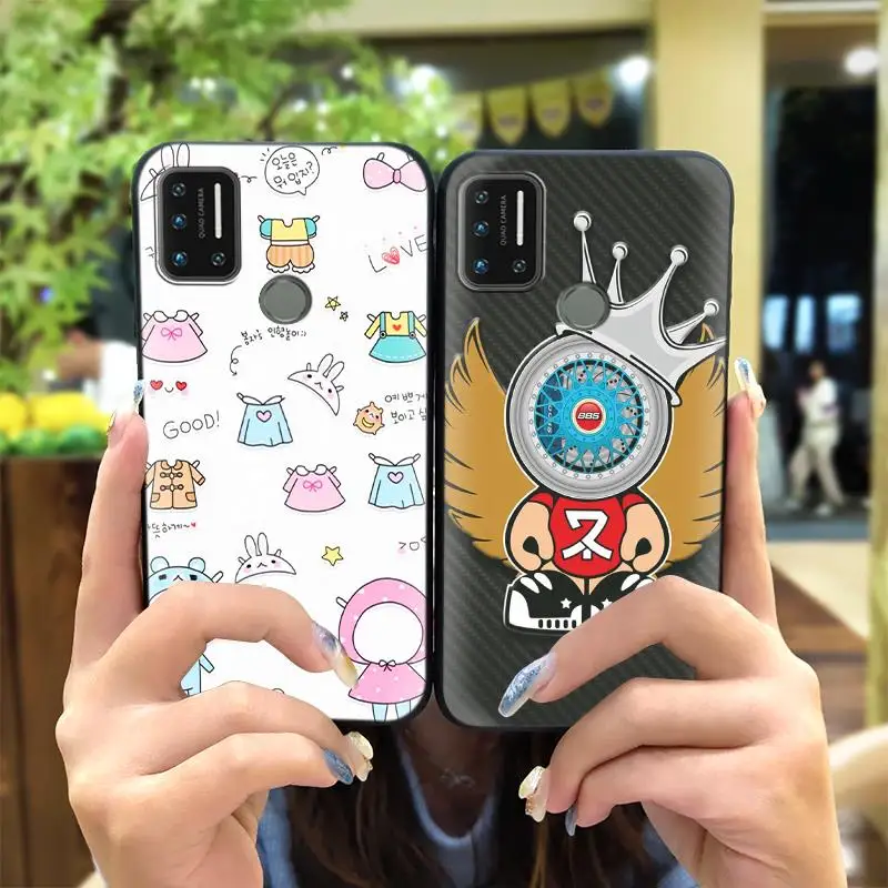 for boy silicone phone case for umidigi a7 new glitter phone stand back cover dirt resistant free global shipping