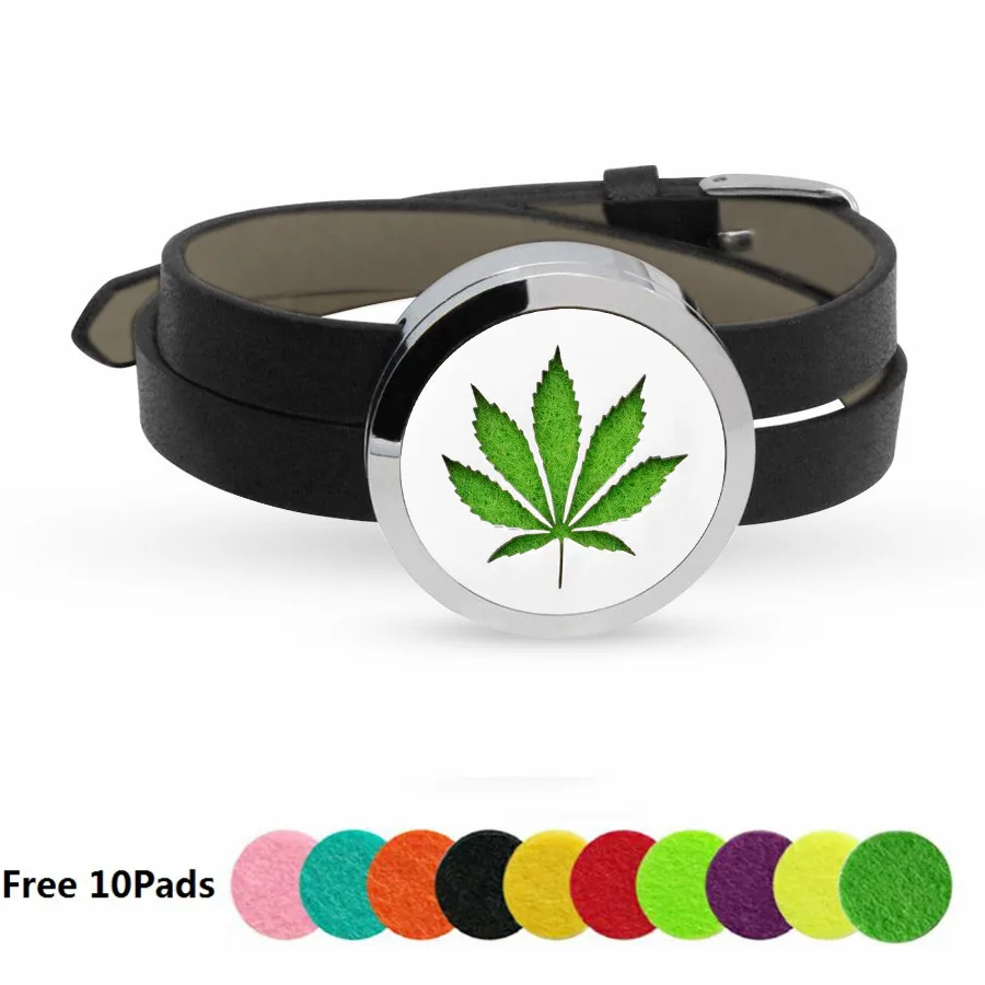 Браслет из нержавеющей стали с диффузором эфирного масла 30 мм 7 цветов | Украшения