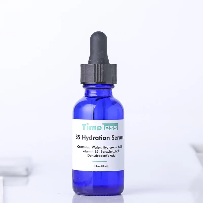 

Timeless Vitamin B5 Serum + Hyaluronic Acid Moisturizing Essence Oil Control Anti-Acne Anti-Aging Whitening Soothing Skin Care