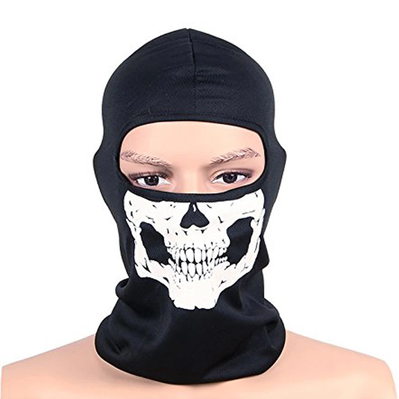 Балаклава мотоциклетная CS Ghost Skull Hood маска на все лицо лыжный спортивный шлем снуд