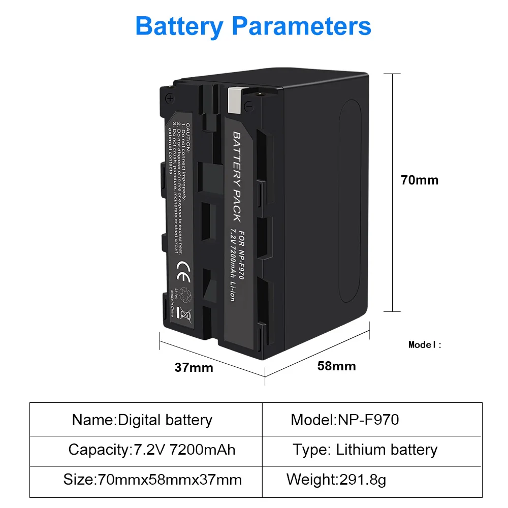 7 2 В 7200 мАч NP F960 F970 F980 батарея + LCD двойное зарядное устройство для SONY F770 F570 CCD RV100