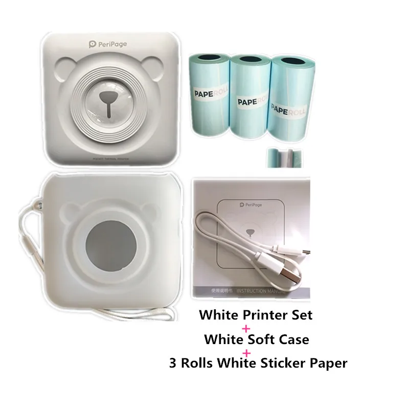 Беспроводной Карманный Bluetooth принтер Inkfree термоклейкая этикетка бумага для