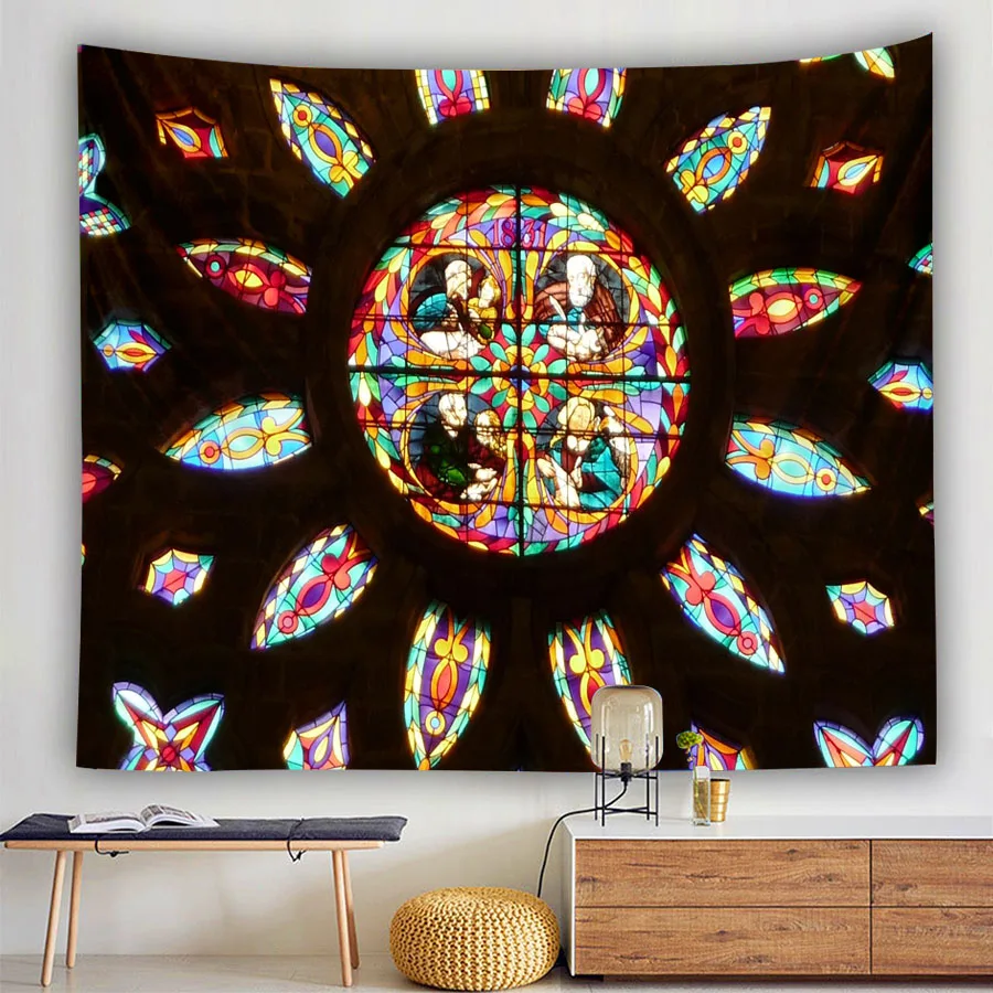 Пляжное полотенце с принтом мандалы в богемном стиле Нотр-Дам пляжное