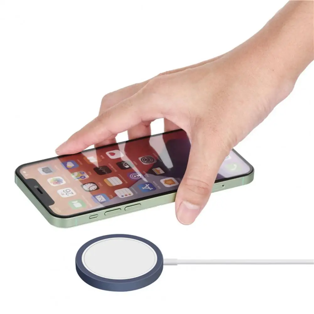 2021 new soft silicone phone wireless charger adapter protective case cover for apple magsafe iphone new accessories wholesale free global shipping
