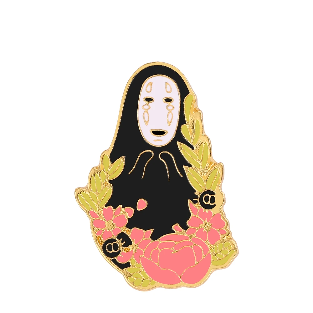 Miyazaki брошь с изображением животных из мультфильма без лица Мужская Черепаха