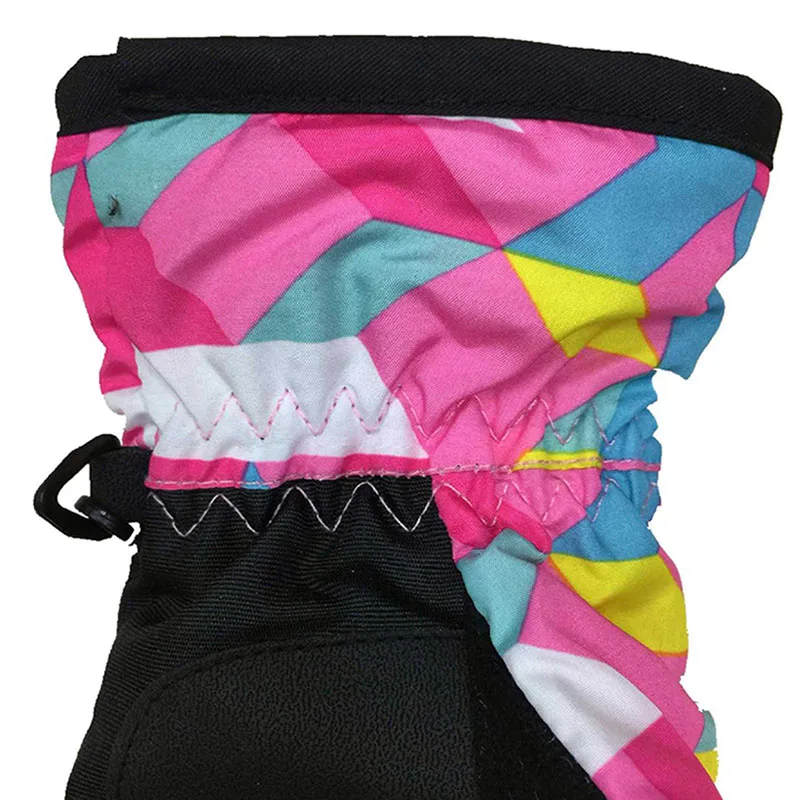 Детские Зимние перчатки для девочек и мальчиков утолщенные водонепроницаемые