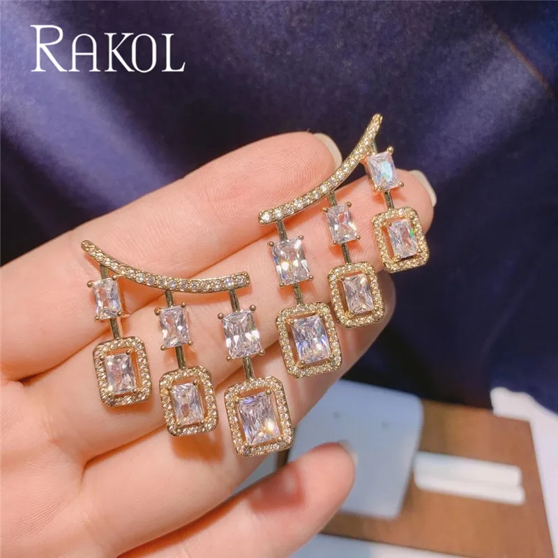 RAKOL брендовые новые модные босоножки из прозрачного материала на квадратном CZ