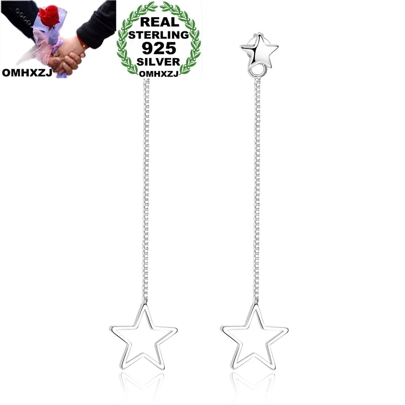 

OMHXZJ, оптовая продажа, YS573, Европейская мода, женский подарок на день рождения и свадьбу, простые серьги-гвоздики из стерлингового серебра 925 п...