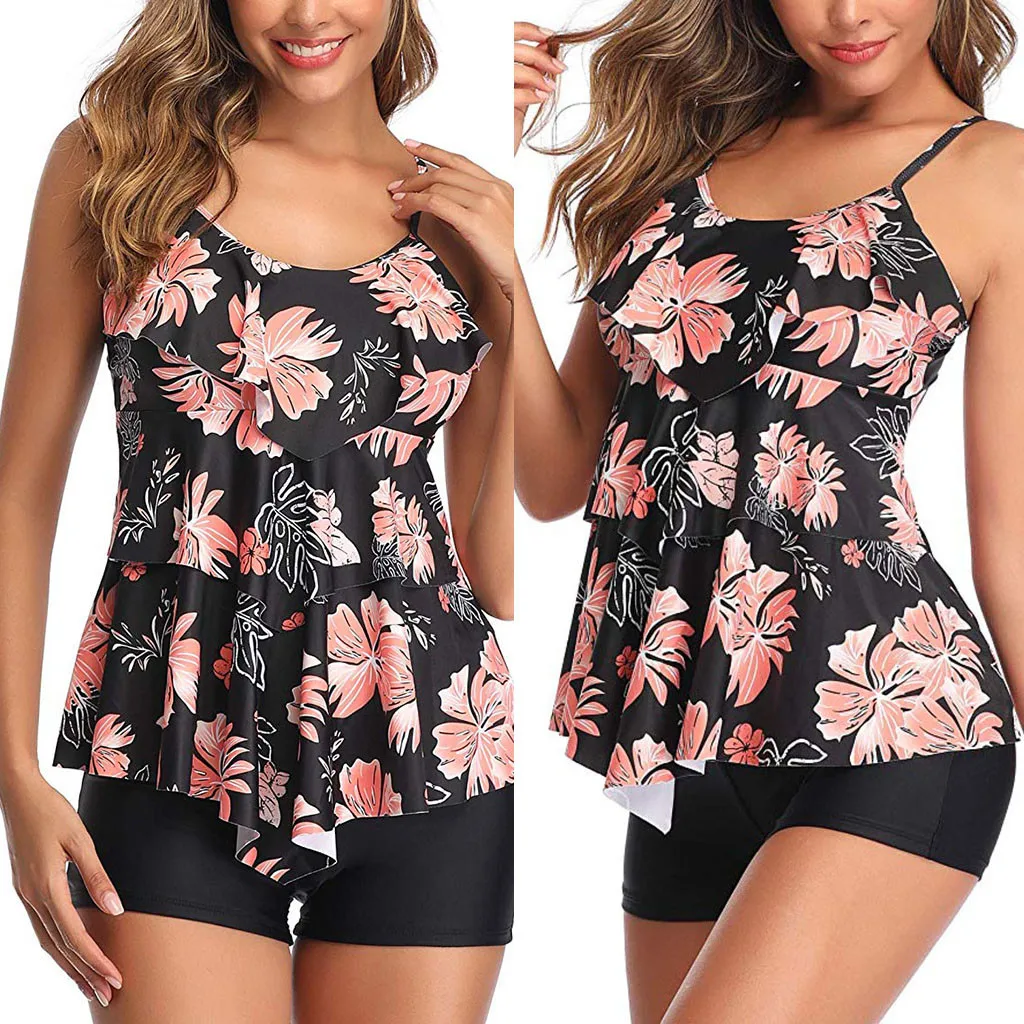 Женский купальник бикини треугольник из двух частей бюстгальтер с вкладышами