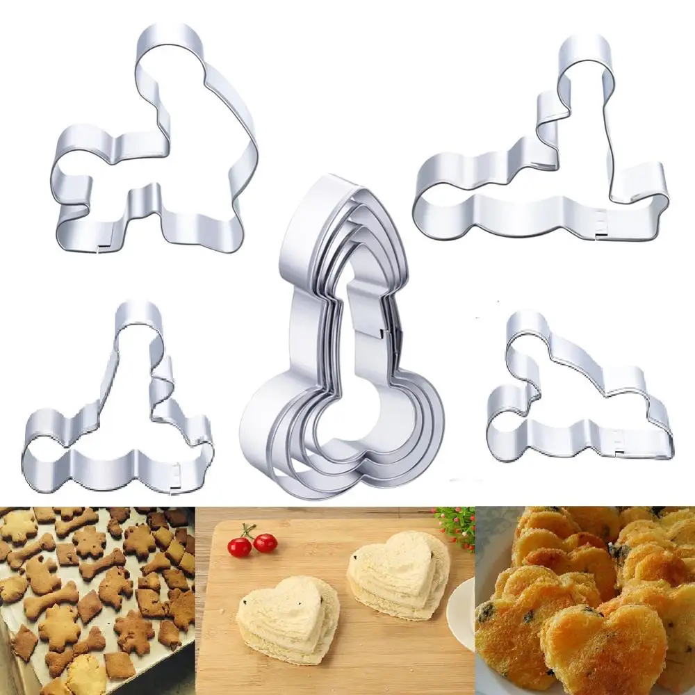 

8 шт./компл. Нержавеющая сталь печенья резаки пресс-форма Печенье Хлеб сахара для фруктов и овощей, пресс-форма для выпечки тортов DIY Кондите...
