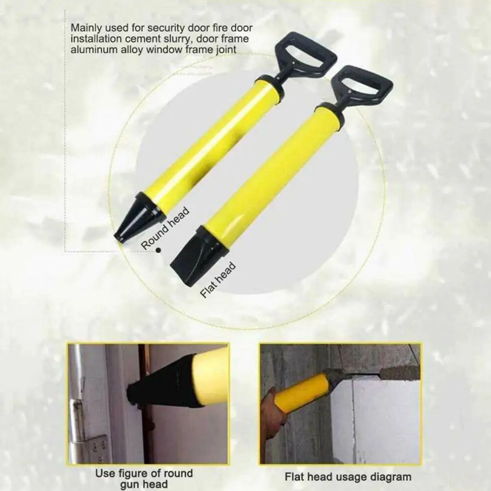 

Caulking Gun Cement Lime Pump Grouting Mortar Sprayer Grout Tools 4 Filling Applicator Nozzles
