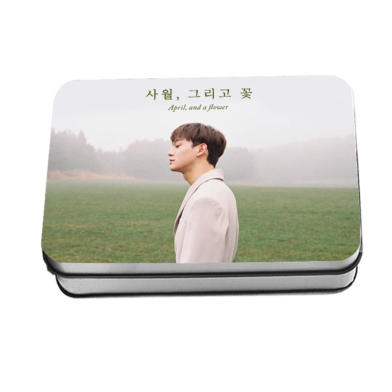 CHEN Kpop EXO CHEN SOLO Album фотография Поляроида Lomo Card Fans EXO вентиляторы подарки металлический ящик 30 шт./кор. Прямая - Цвет: CHEN