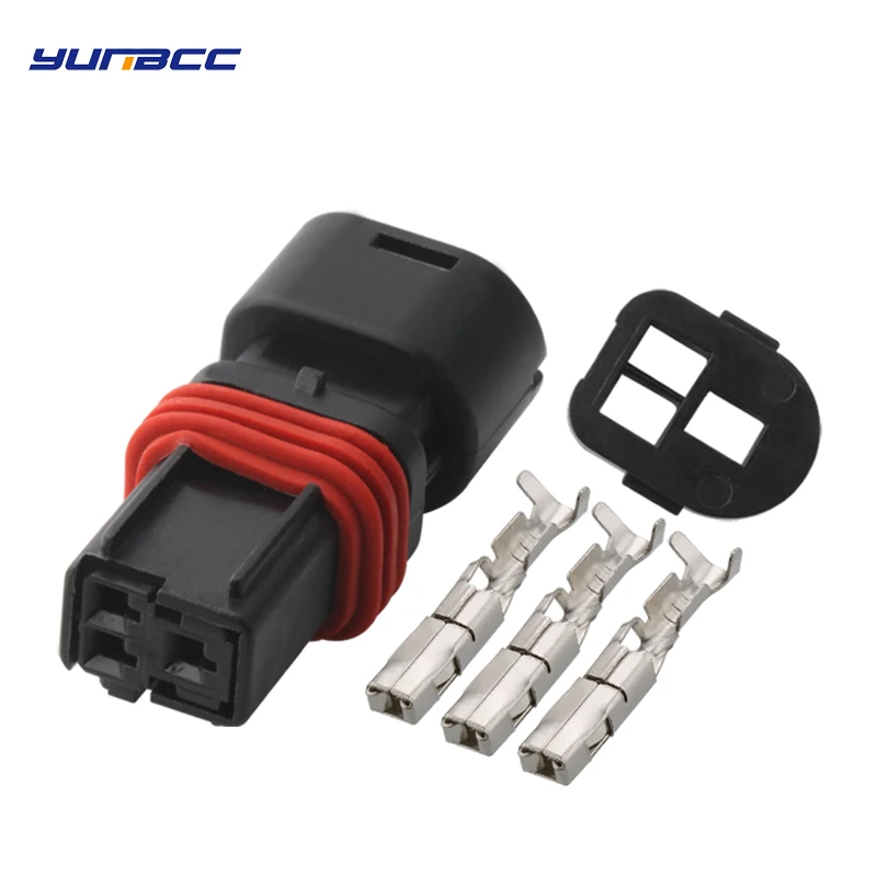 

5 Sets 3 Pin way Female Wiring Waterproof Electrical Connector Auto Housing Plug DJ7037B-1.5-21