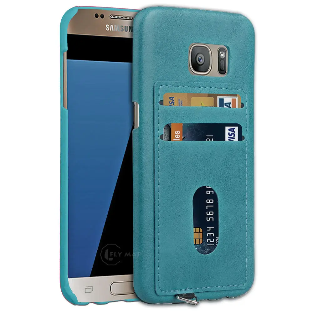 Чехол для телефона со скрытым слотом карт Samsung Galaxy S7 S 7 задняя крышка кредитной