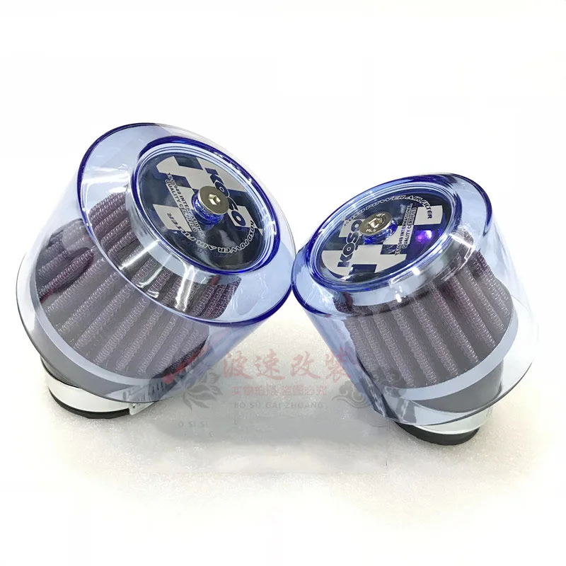 

35MM 48MM Universal Cafe Racer Moto Clamp On Air Cleaner Filter System Retro Motorbike Parts Vintage Dirt Bike Chopper Bobber