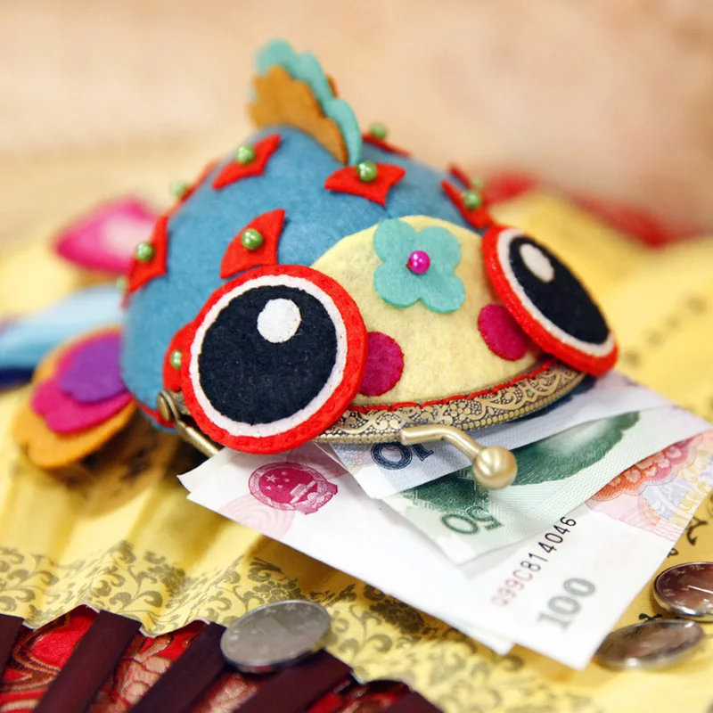 Набор для рукоделия искусственный мультяшный Рождественский фетровый кошелек
