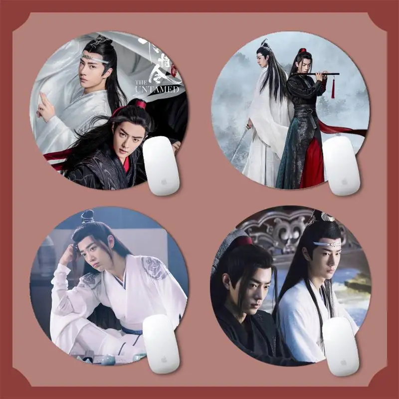 

chenqingling Rubber Mouse Durable Desktop Mousepad Round Non-slip Cushion