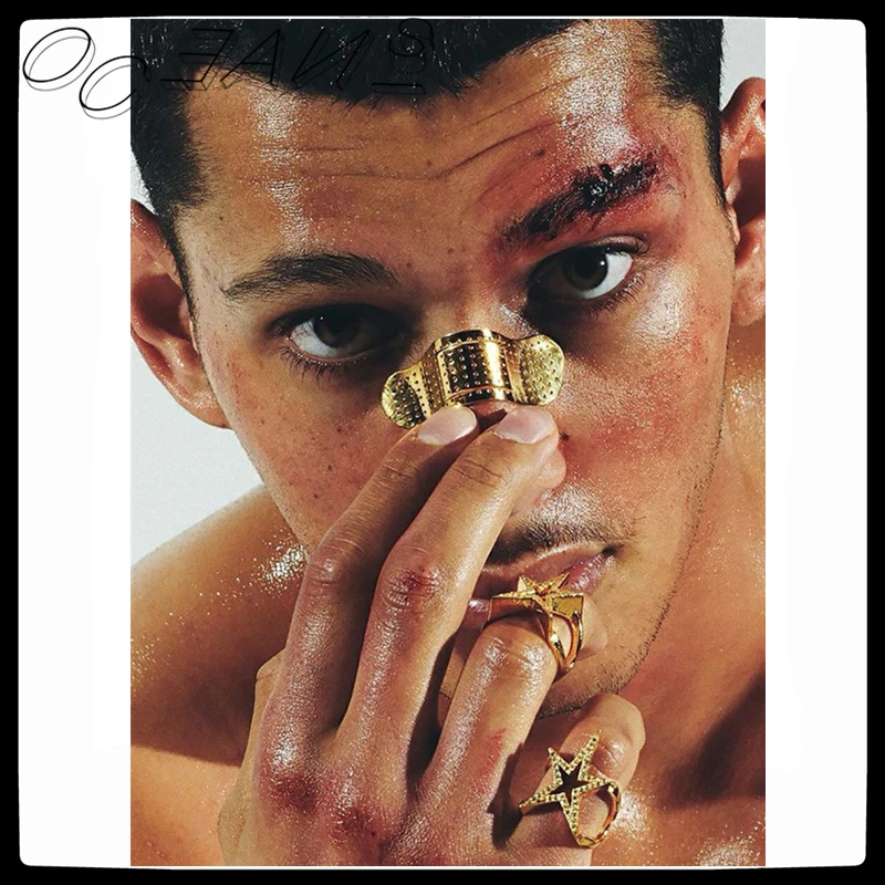 

SexMara 20FW New HipHop Punk Design Band-aid Decorative Nose Clip For Woman Girl Men Party Tourism Nightclub Jewelry Accessories