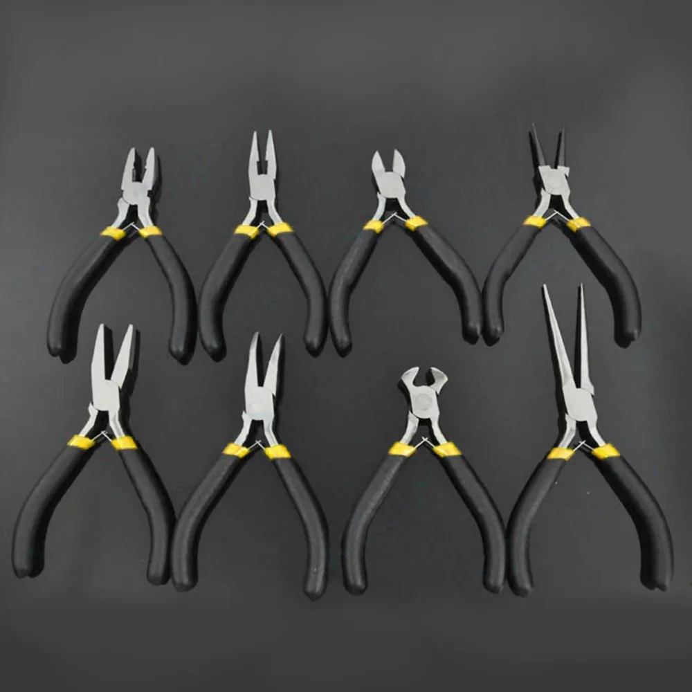 

New Jewellery Making Beading Mini Pliers Tools Kit Set Round Flat Long Nose