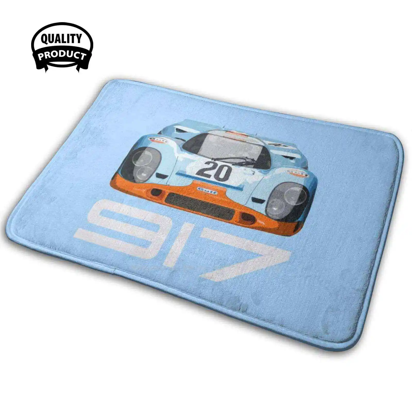 917 1971 № 20 удобный дверной коврик Синий Оранжевый Daytona 24 часа победитель гонки