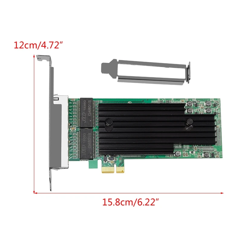 Сетевая карта intel 82575 Gigabit Ethernet PCI Express X1 10/100/1000M RJ45 LAN адаптер конвертер сетевой