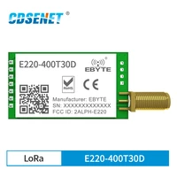 lora board wireless rf module 433mhz 470mhz 30dbm long distance dip uart interface sma k antenna anti interference e220 400t30d