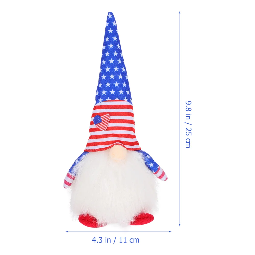 

Independence Day Faceless Doll Desktop Stuffed Couple Dwarf Doll Adornment