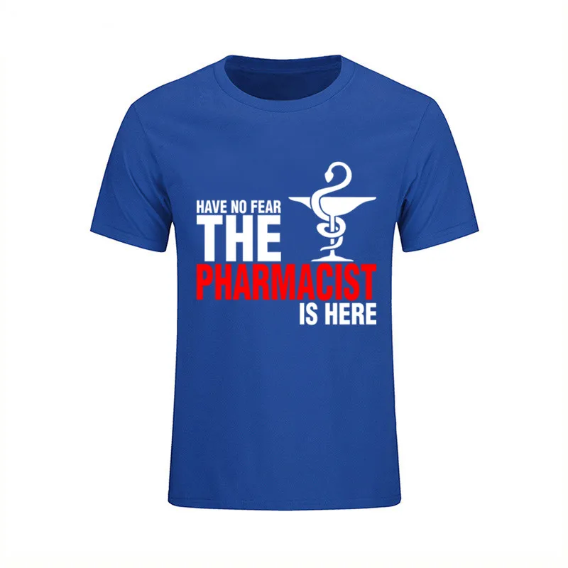 Мужские не бойтесь фармацевт здесь Футболка аптека футболки на заказ с коротким