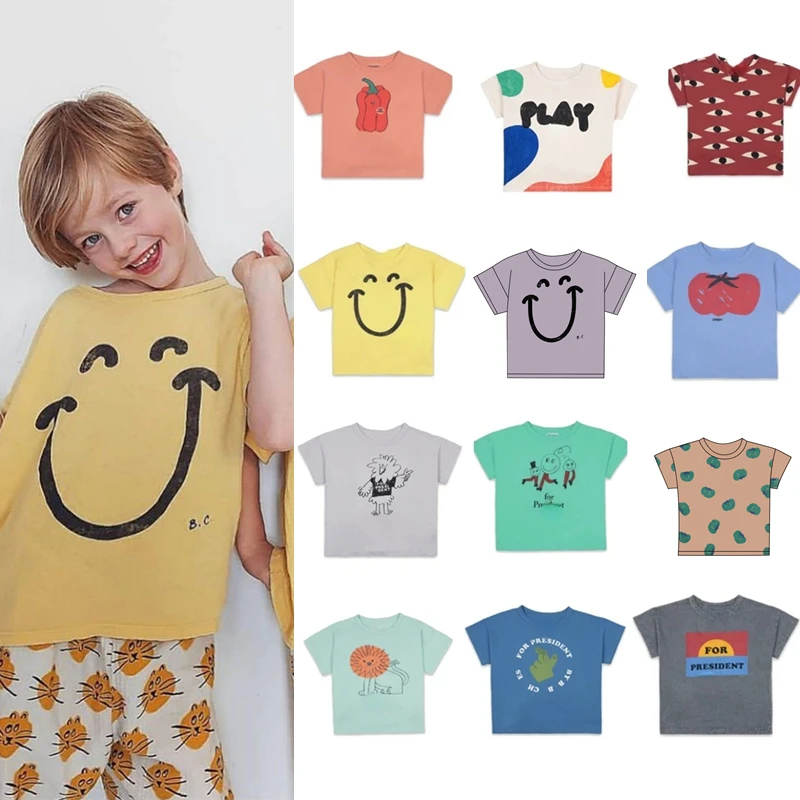 Детская футболка Новая Летняя распродажа брендовая одежда для мальчиков детские