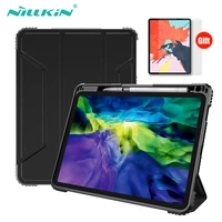 nillkin for ipad pro 11 case 2018 2020 magnetic auto sleepwake stand case pu leather shockproof hard case for ipad pro 12 9