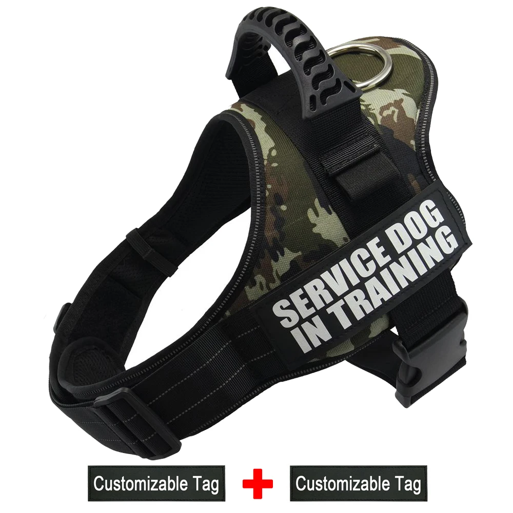 jungle camo Жгут для собак индивидуальная этикетка наклейка для собак ID Tag K9 жгут для жилета светоотражающая Регулируемая шлейка для питомцев для маленьких средних и больших собак шлейка для собак - Цвет: jungle camo