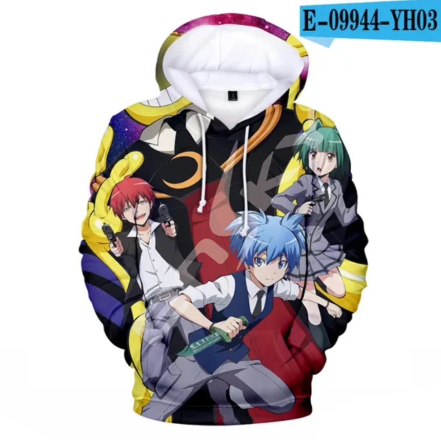 

Assassination Classroom Korosensei Anime Hoodies Men/women Autumn Teenage Pullover Sweats Hoodie Fashion Sweatshirts MWT102