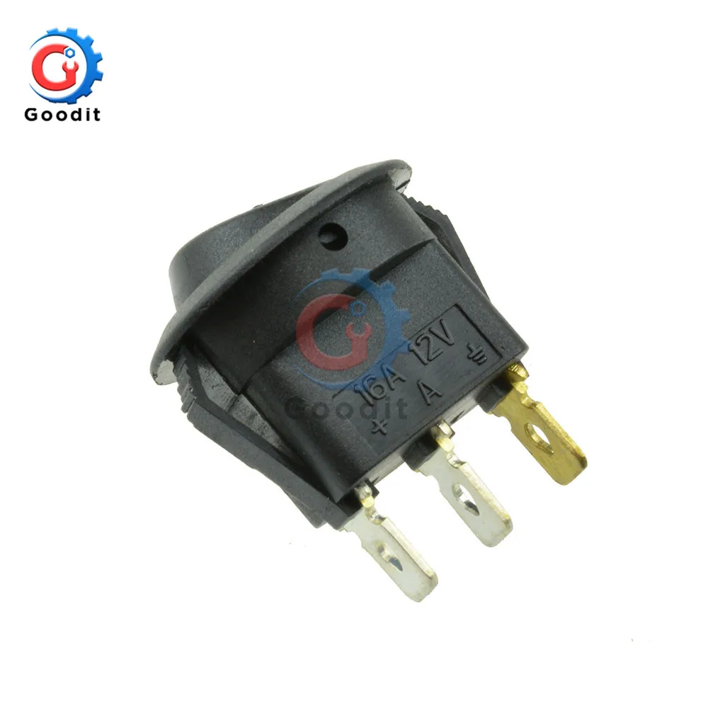 12 В Светодиодный точечный выключатель для автомобиля круглая клавиатура лодки 3