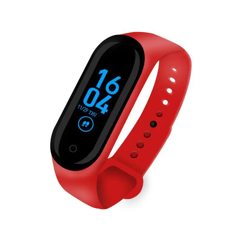 M4 Bluetooth Смарт-часы спортивные Смарт-часы для фитнеса мужские и женские умные часы-браслет для iPhone Android IOS PK Mi Band 4 - Цвет: M4 red
