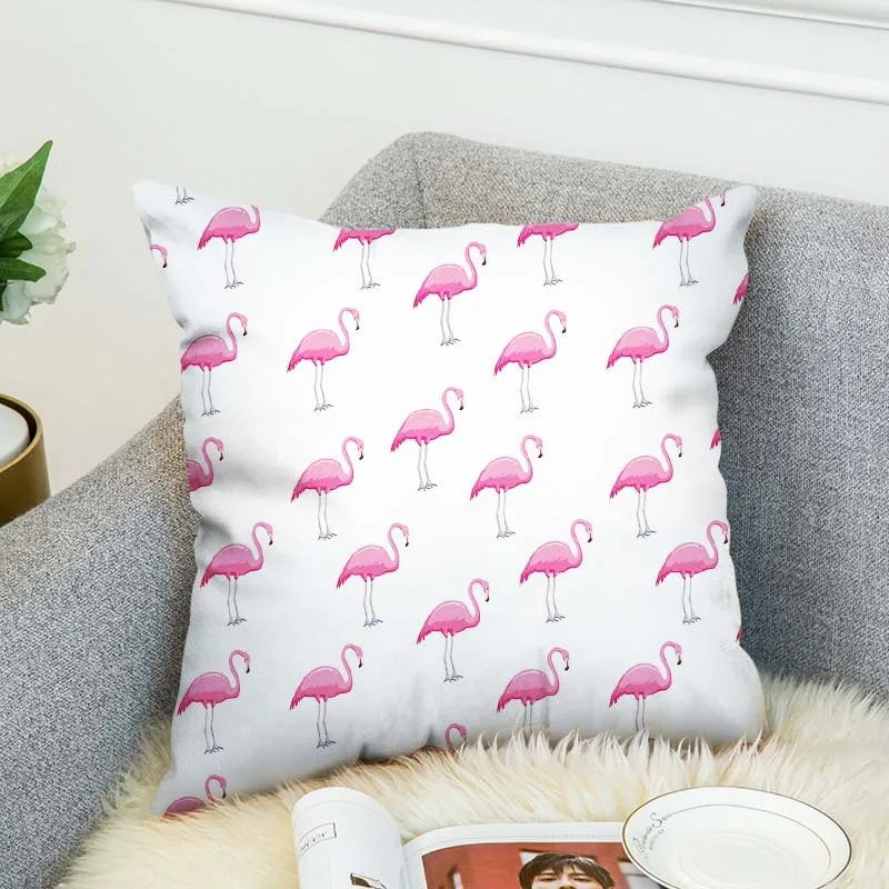 

Tassel Pink Flamingo Palm Leaf FlowerNew High Grade Decorative Pillow Case Car Home Sofa Cushion Cover 3D Digital Print style-8