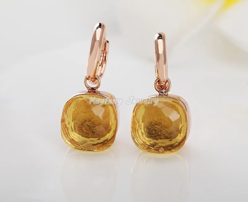 hot brand classic water droplets candies style earrings 22 kinds of color crystal drop earring for women fashion jewelry gift free global shipping