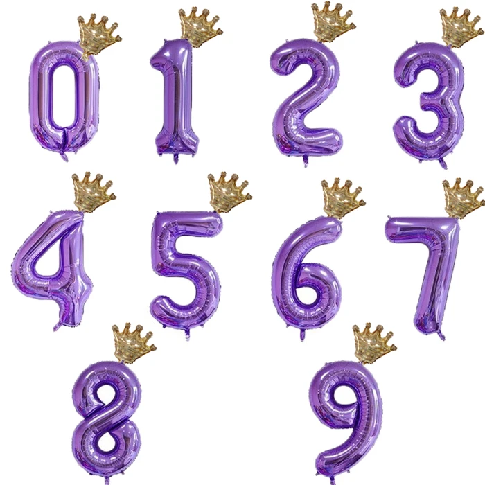 as picture 2pcs 40 дюймов шар с цифрами 1, 2, 3, 4, 5 цифр гелиевые шары из фольги для детского душа 1 день рождения, вечеринки, свадьбы, декоративные шары, принадлежности - Цвет: as picture 2pcs
