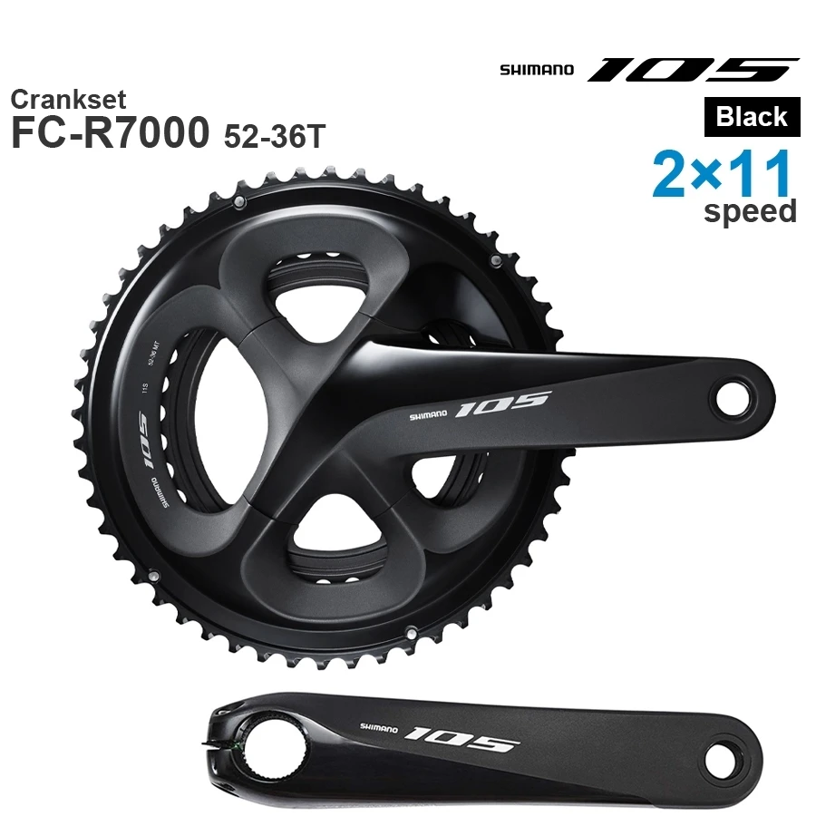 SHIMANO 105 HOLLOWTECH II шоссейный кривошипный комплект 2x11 скоростной фотоэлектрический