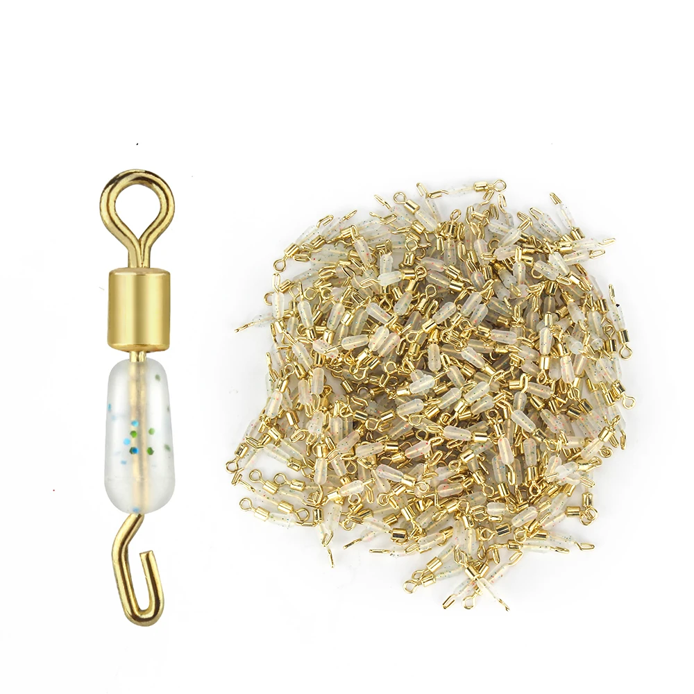 

DNDYUJU 30pcs Orange/White/Transparent Fishing line Clip Fast Connector Fishing Line Quick Link Carp Fishing Accessories