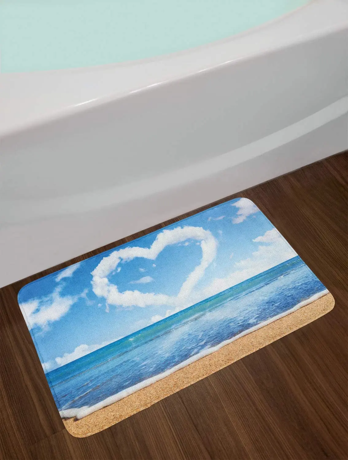 

Ocean Landscape Bath Mat Bathroom Decor Mats With Non Slip Bathroom Mat Rugs Entrance Hallway Carpet Bathtub Accessories