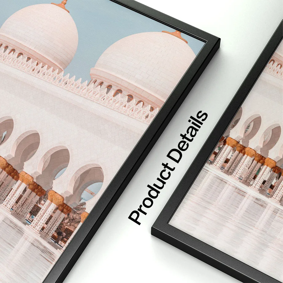 Настенная картина исламский девайс Арабская белая мечеть настенная Картина на