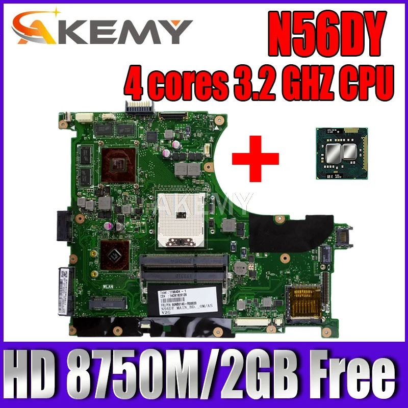  ASUS N56V N56VM N56VB N56V N56VJ N56VV     100%   HD 8750M/2GB  4  3, 2 GHZ CPU
