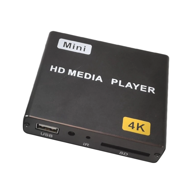 Мини 4K Full HD 1080P медиаплеер с поддержкой SD/USB/HDMI/AV/Autoplay H.265/H.264(EU Plug) | Электроника