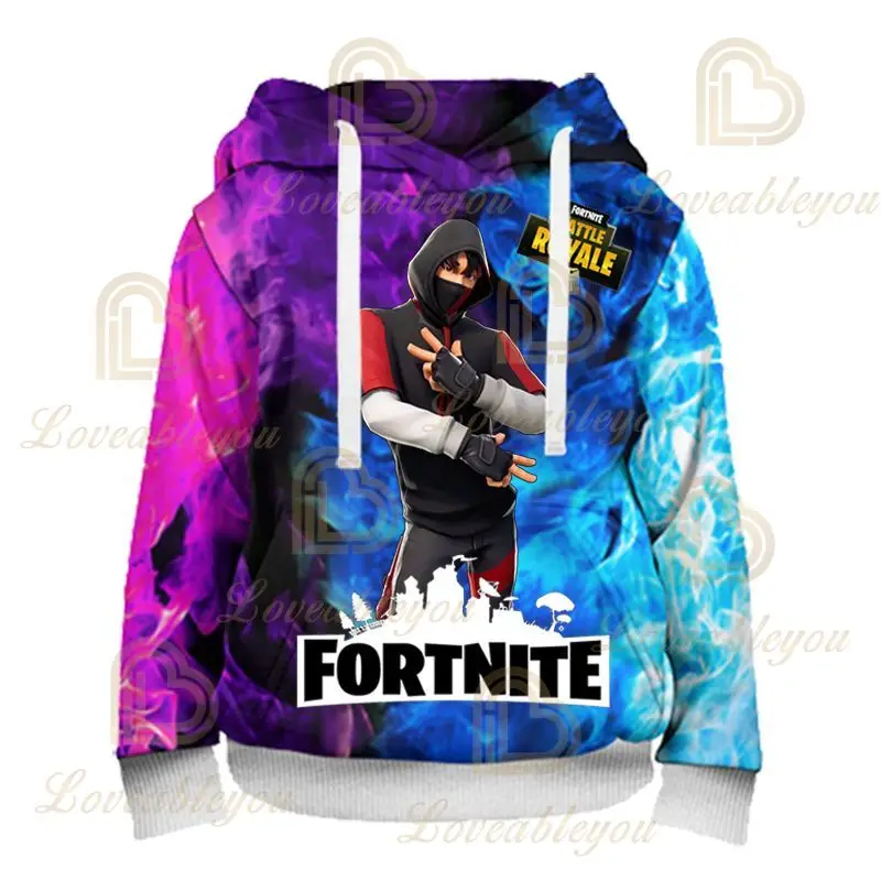 Куртка Fortnite унисекс мультяшный рисунок Победы для мальчиков и девочек топы