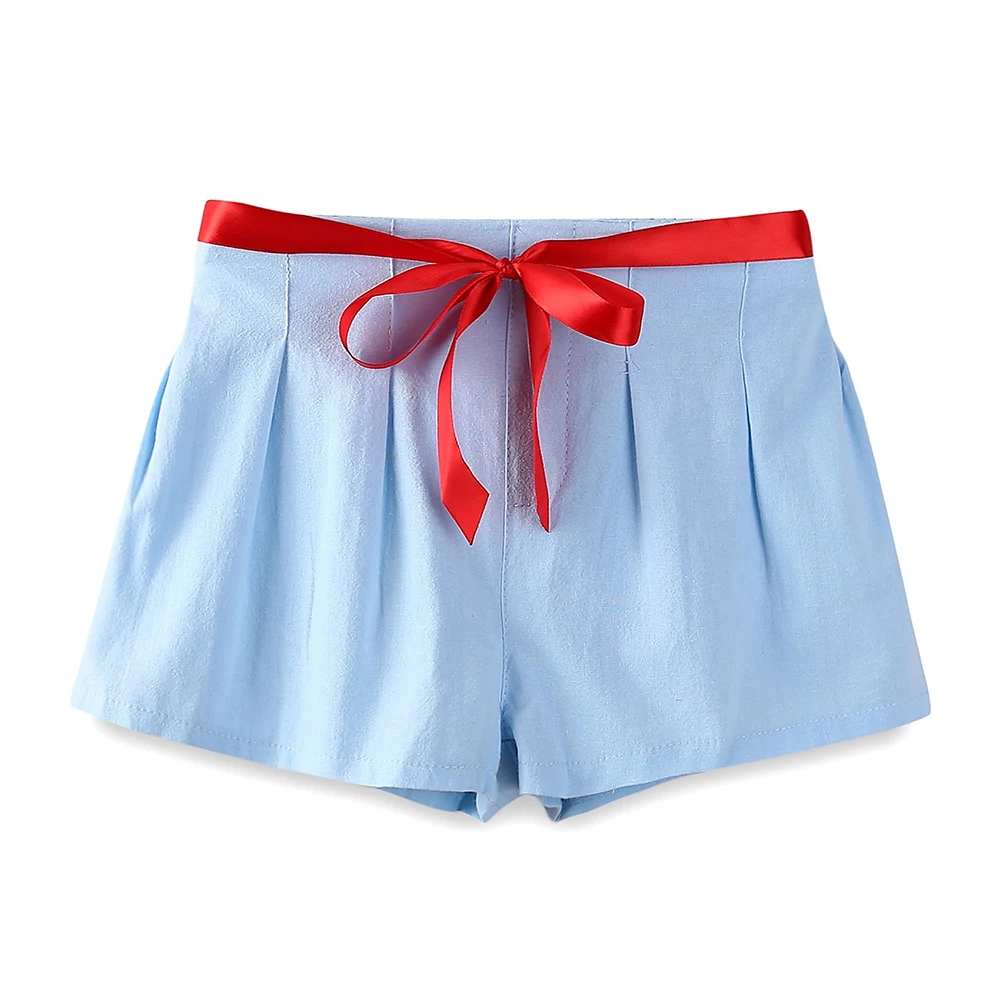 

Mudkingdom Girls Shorts Set Cartoon Dog Ruffle-Sleeve Summer Kids Outfits
